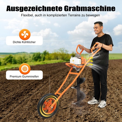 Trapano alesatrice 63cc 3hp - trapano,