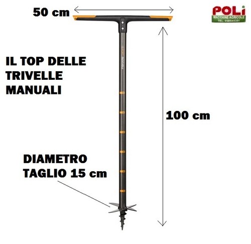 Fiskars trivella manuale per - manuale,