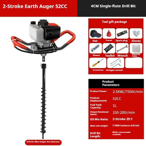 Trapano terra escavatore a - a,